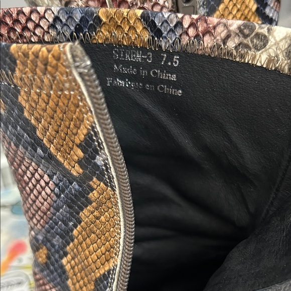 Jeffrey Campbell Colorful Snakeskin Ankle Boots - Picture 5 of 7